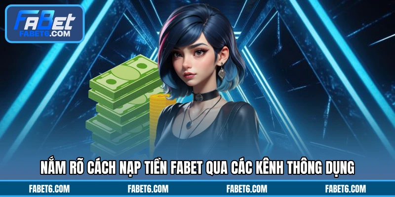 Nắm rõ cách nạp tiền FABET qua các kênh thông dụng